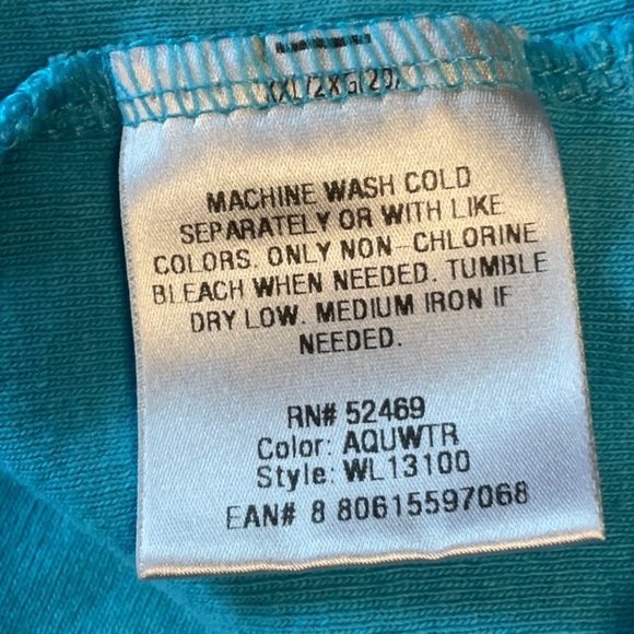 White Stag Turquoise Short Sleeve Tee - Picture 7 of 8